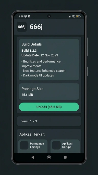 Tampilan halaman APK 666j