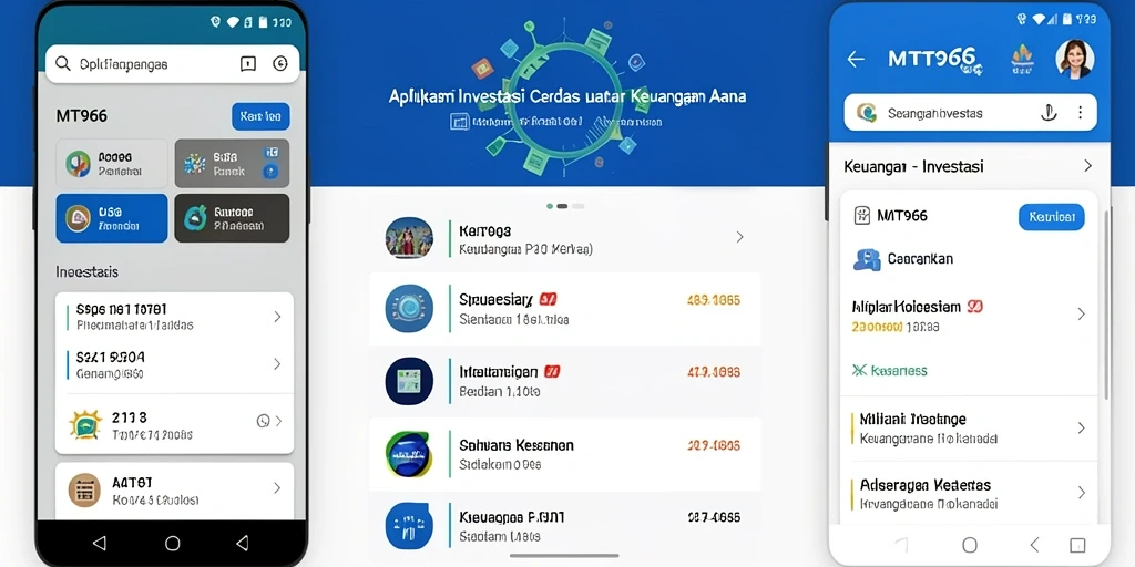 Tampilan antarmuka aplikasi Investasi MT966 yang user-friendly.