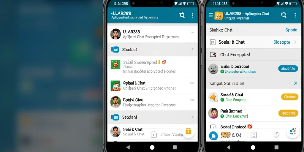 Tampilan antarmuka aplikasi ULAR288 yang modern dan user-friendly.